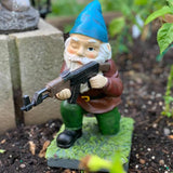 Funny Army Garden Gnome Statue