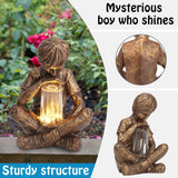 ADORABLE GARDEN DECOR-GLIMPSES OF GOD BOY STATUE