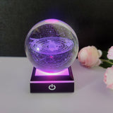 3D SOLAR SYSTEM CRYSTAL BALL