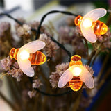 Solar Honey Bee Garden Lights