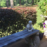 Children holding a can of fireflies - Garden Statue Decoration