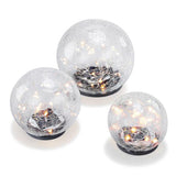 SOLAR LED GLASS BALL GARDEN LAWN LAMP