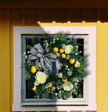 SUMMER FARMHOUSE WREATH WITH LEMONS FOR ALL SEASONS