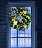 SUMMER FARMHOUSE WREATH WITH LEMONS FOR ALL SEASONS