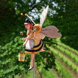 Miss Bee Garden &#8203;Art Decor Whirligigs Wind Spinners - Buy 2 or More Get Extra 10%Off & Free Shipping