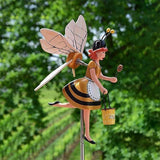 Miss Bee Garden &#8203;Art Decor Whirligigs Wind Spinners - Buy 2 or More Get Extra 10%Off & Free Shipping