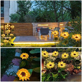 &#10024;Outdoor Sunflower Solar Garden Stake Decor Lights