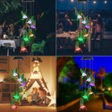 Solar LED Lights Hummingbird Wind Chimes