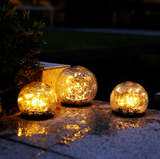 SOLAR LED GLASS BALL GARDEN LAWN LAMP