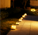 SOLAR LED GLASS BALL GARDEN LAWN LAMP