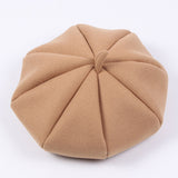 Children's pumpkin octagonal beret