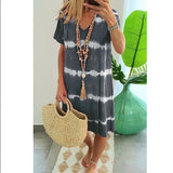 Beach Casual Loose Boho Dress