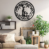 Metal Tree Of Life - Mother With Children Wall Art - Gift For Mom