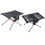 Outdoor Camping Table with Mesh Storage Bag Fordable Desk for Camping BBQ