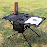 Outdoor Camping Table with Mesh Storage Bag Fordable Desk for Camping BBQ