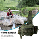 Fishing Tackle Waist Bag Outdoor Camping Hunting Shoulder Crossbody Pouch