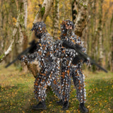 3D Forest Ghillie Suit Men Women Kids Outdoor Leaf-Shaped Hunting Clothing