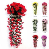 Vivid Artificial Hanging Orchid Bunch