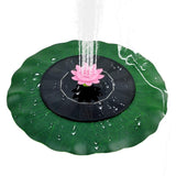 Lotus Solar Powered Fountain Pump Water Spary Pad