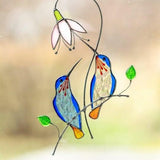 Stained glass hummingbird Modern stained glass window hangings decor