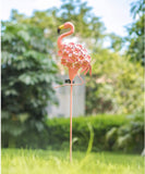 Touch of ECO - Solar LED Neon Pink Flamingo Friendly Garden Stake Light