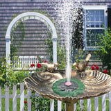 Lotus Solar Powered Fountain Pump Water Spary Pad