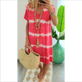 Beach Casual Loose Boho Dress