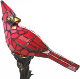 Handmade Cardinal Bird Lighted Art Novelty Lamp Home Decoration