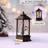 Santa Snowman Lights Merry Christmas Decoration