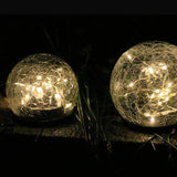 SOLAR LED GLASS BALL GARDEN LAWN LAMP