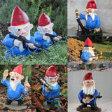 Garden War Gnome Family 6 Pcs