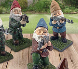 Funny Army Garden Gnome Statue