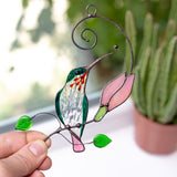 Birds Stained Glass Window Hangings - Mothers Day Gift